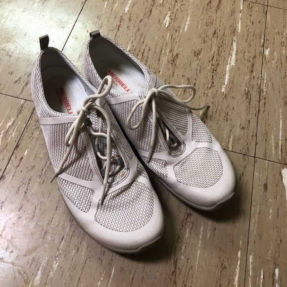 Merrell Women's Ceylon Sport Comfort Lace Shoe In Taupe J55148 *FLAW - Picture 2 of 9